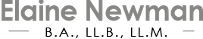 Logo, Elaine Newman B.A., LL.B., LL.M.